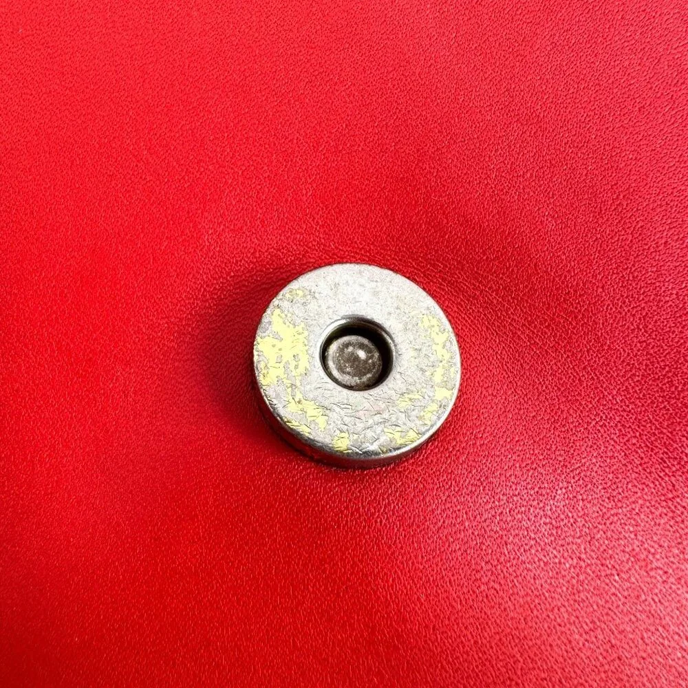 Vintage 1980s Coach Red Tailored Pouch 4110 Made in New York City - Picture 11 of 16